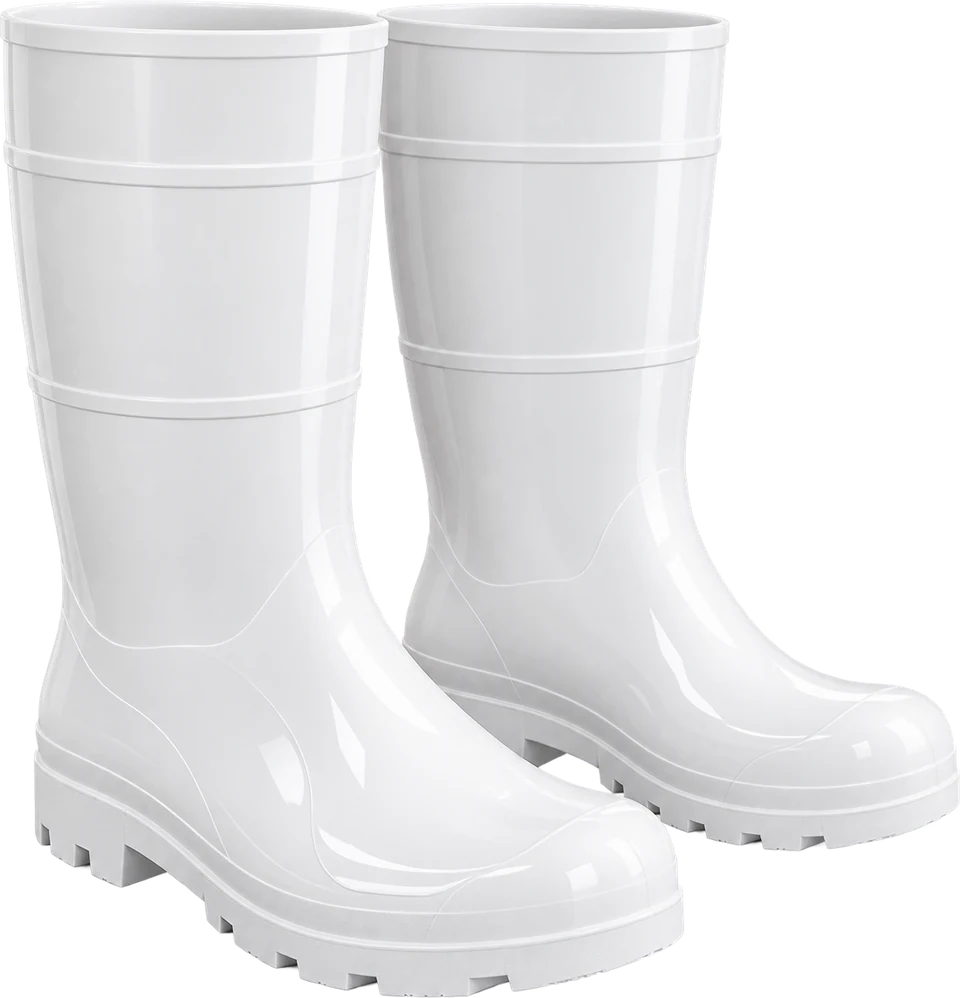 Bota de PVC branca
